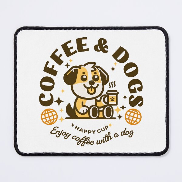 Item preview, Coffee and Dogs Happy Funny designed and sold by Animalistawear.