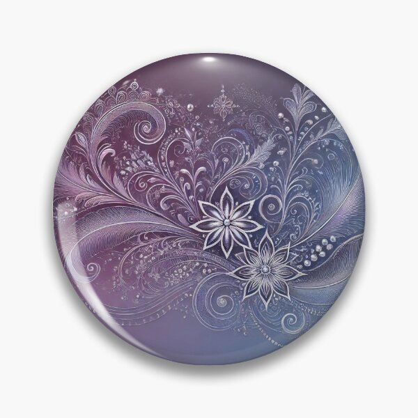 Item preview, Blue Dreams in Purple and Silver designed and sold by LegademaArt.