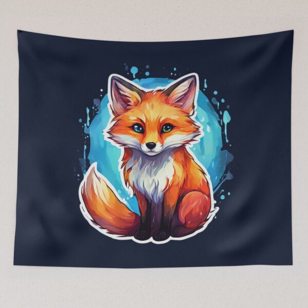 Item preview, Cute Fox Art designed and sold by Planetporridge.