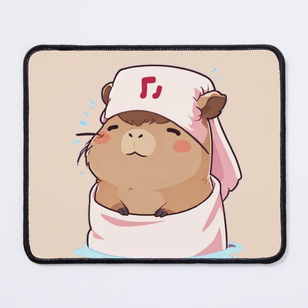 Item preview, Capybara Enjoying Spa Cartoon designed and sold by CSidea.