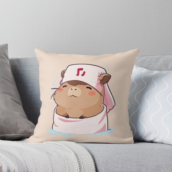 Item preview, Capybara Enjoying Spa Cartoon designed and sold by CSidea.