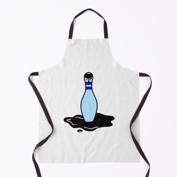 Item preview, Wet and Baby Blue Bowling Pin with Black Dripping designed and sold by DirtySports.