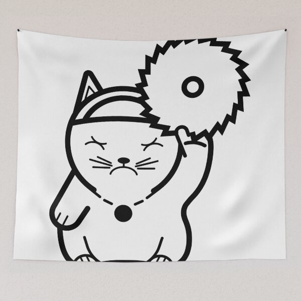 Item preview, legend of the cat with circular saw designed and sold by ultrakuik.