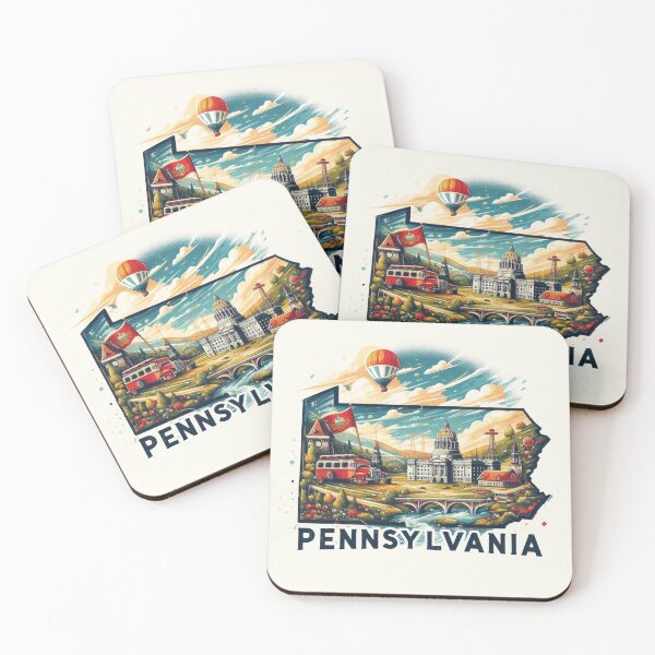 Item preview, PENNSYLVANIA United States of America, artistic shape designed and sold by Margival.