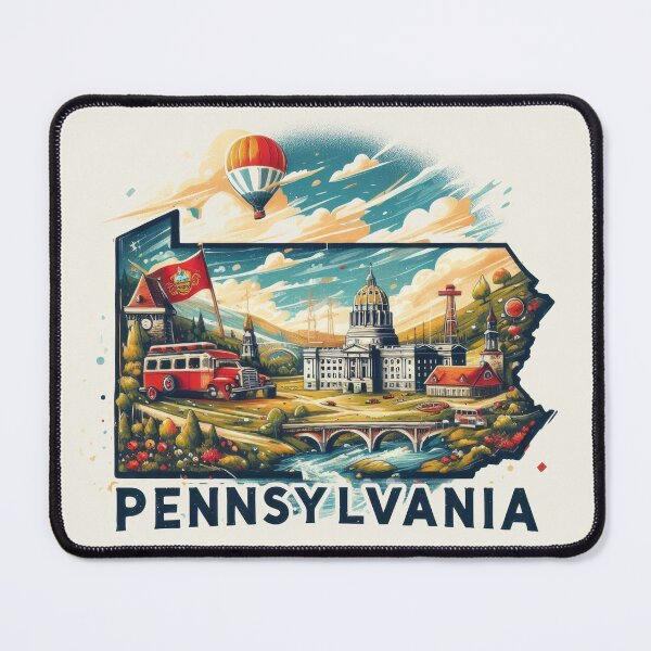 Item preview, PENNSYLVANIA United States of America, artistic shape designed and sold by Margival.