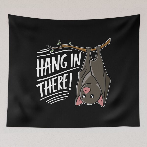 Item preview, Hang In there! Funny Bat Pun designed and sold by PMCreative.