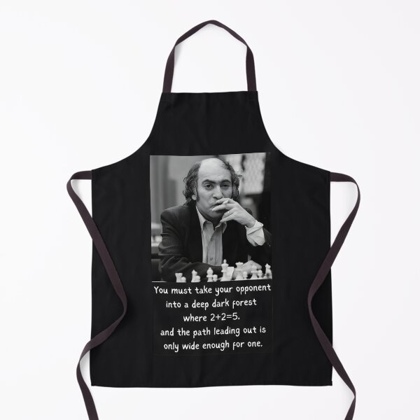 Item preview, Mikhail Tal - Deep Dark Forest Quote designed and sold by GambitChess.