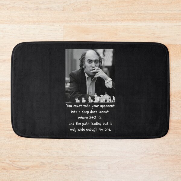 Item preview, Mikhail Tal - Deep Dark Forest Quote designed and sold by GambitChess.