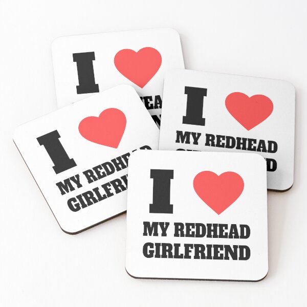 Item preview, I Love My Redhead Girlfriend! Redhead Humorous Black And White designed and sold by PMCreative.