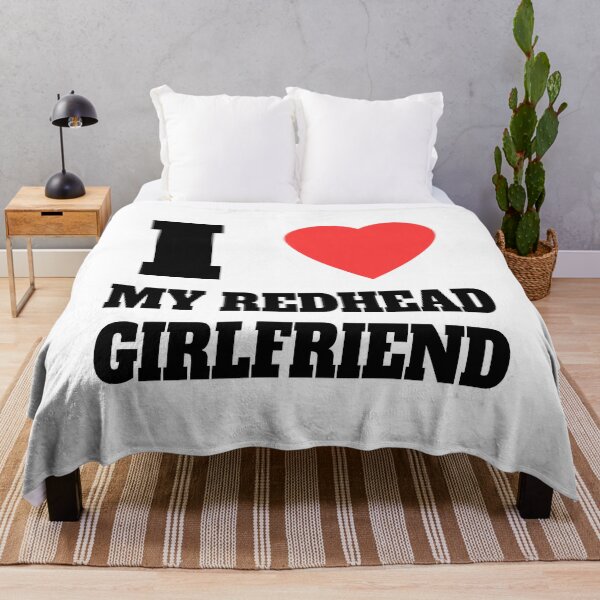 Item preview, I Love My Redhead Girlfriend! Redhead Humorous Black And White designed and sold by PMCreative.