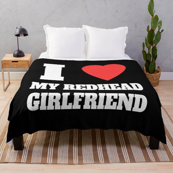 Item preview, I Love My Redhead Girlfriend! Redhead Humorous White And Black designed and sold by PMCreative.