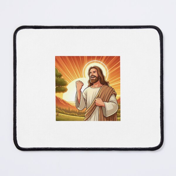 Artikelvorschau, Jesus Christus, Faust, Pumpe, Sonnenaufgang, Abbildung entworfen und verkauft von boomfire153.