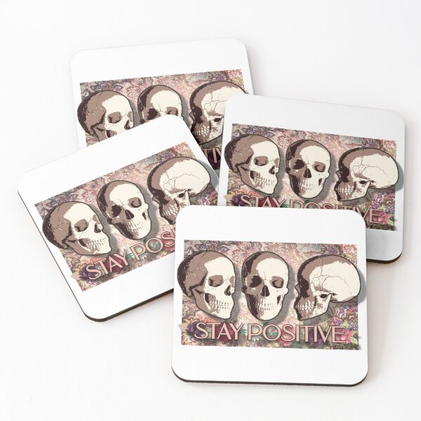 Item preview, STAY POSITIVE - Skull Art designed and sold by dpenn.