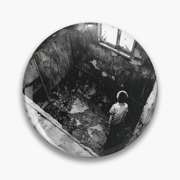 Item preview, devastation – black and white horror manga anime boy designed and sold by ForsakenFrames.