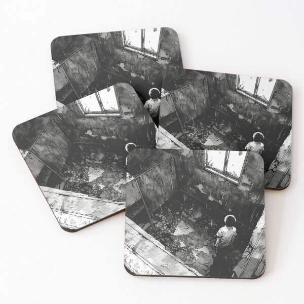 Item preview, devastation – black and white horror manga anime boy designed and sold by ForsakenFrames.