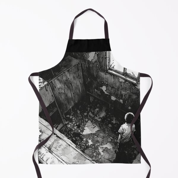 Item preview, devastation – black and white horror manga anime boy designed and sold by ForsakenFrames.