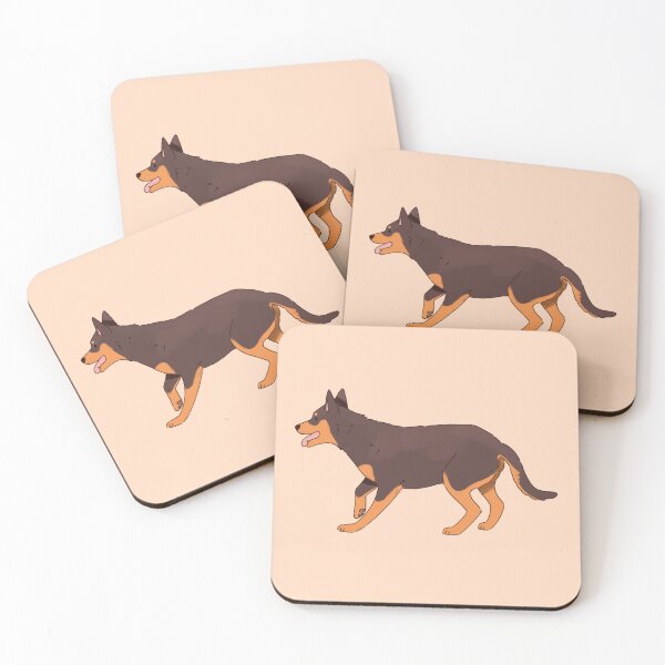 Item preview, Cute Australian Kelpie Illustration - Adorable Dog Art designed and sold by Yaragold.