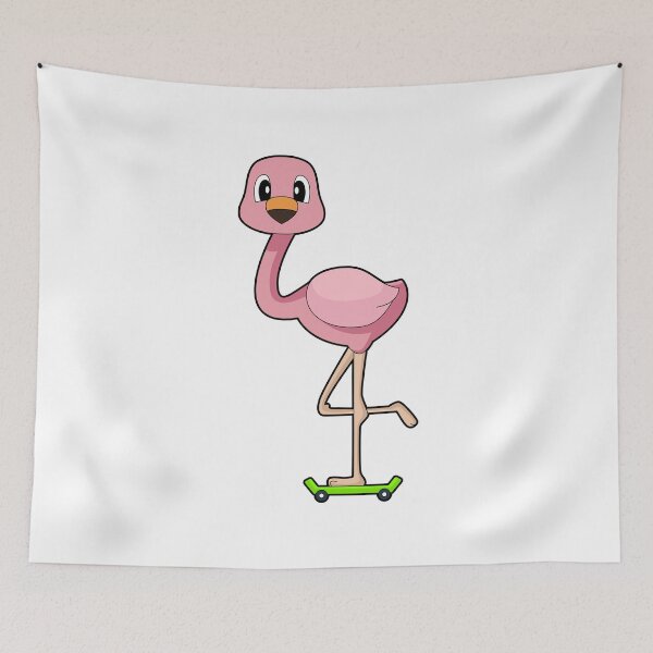 Item preview, Flamingo Skater Skateboard designed and sold by Snabdesign84.