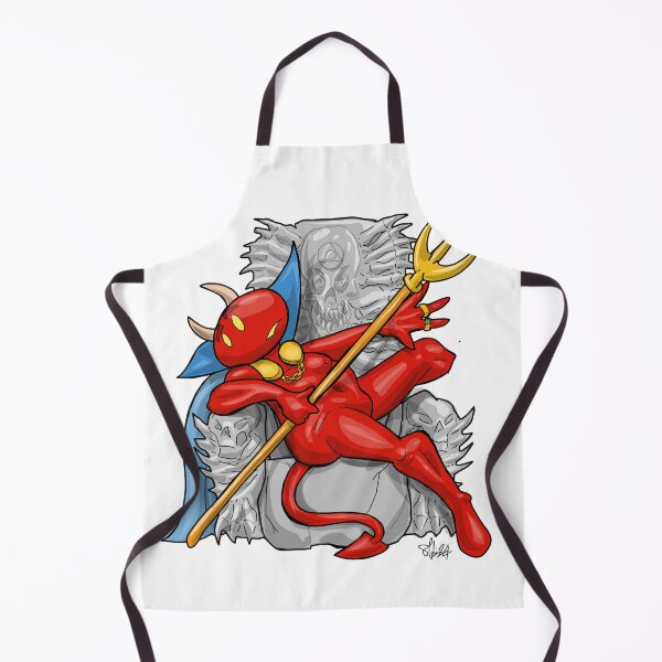 Item preview, Cartoon devil on throne designed and sold by Pittstop.