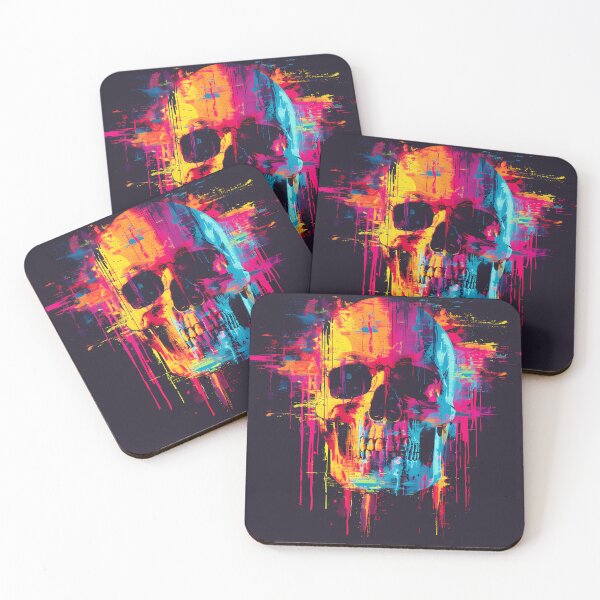 Item preview, “CyberSkull Glitch: Vector Design” designed and sold by Art-Vortex-fr.
