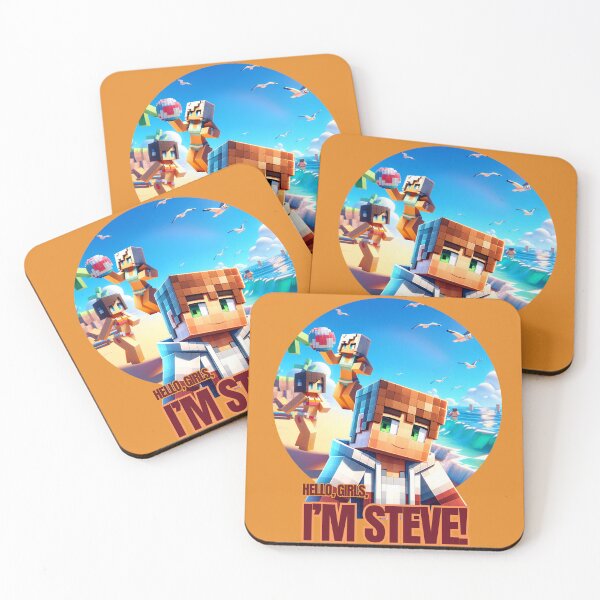 Item preview, Hello, Girls, I'm Steve Minecraft Slang designed and sold by Twist & Print.