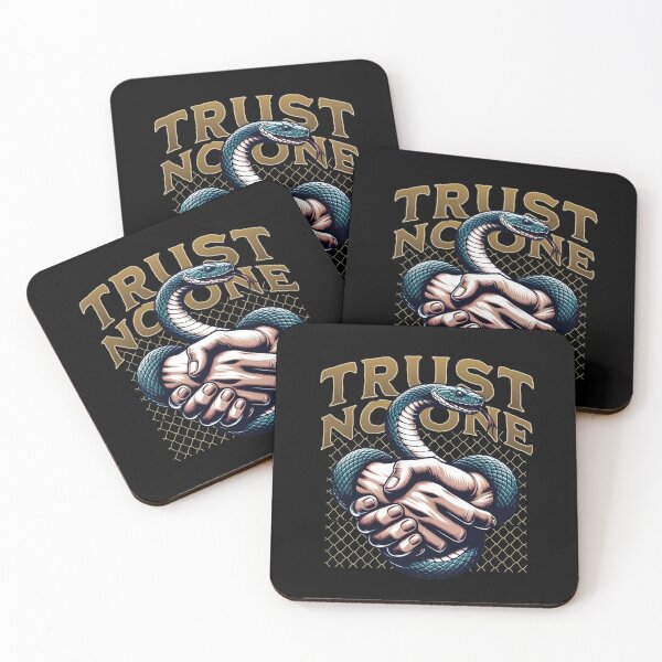 Item preview, Trust No One Snake Handshake Design designed and sold by Karma-n-Chaos.