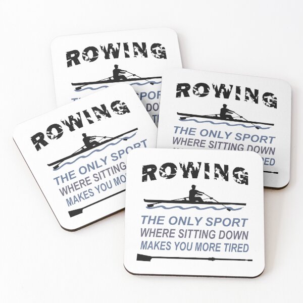 Item preview, Rowing - rowing boat - single scull - rowing the only sport where sitting down makes you more tired designed and sold by claudiasartwork.
