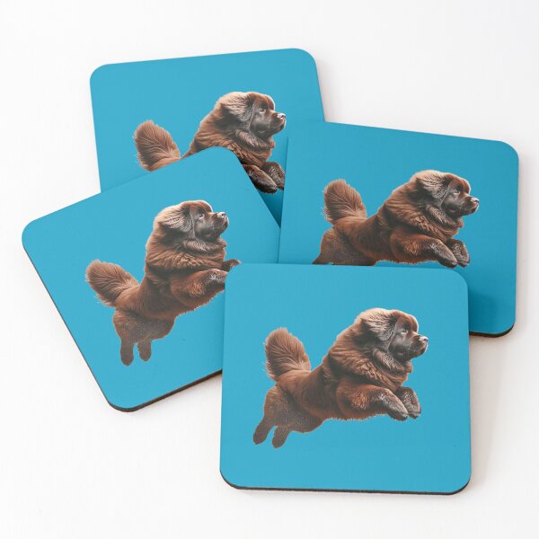 Item preview, Brown Newfoundland Dog Leaping  designed and sold by Christine Mullis.