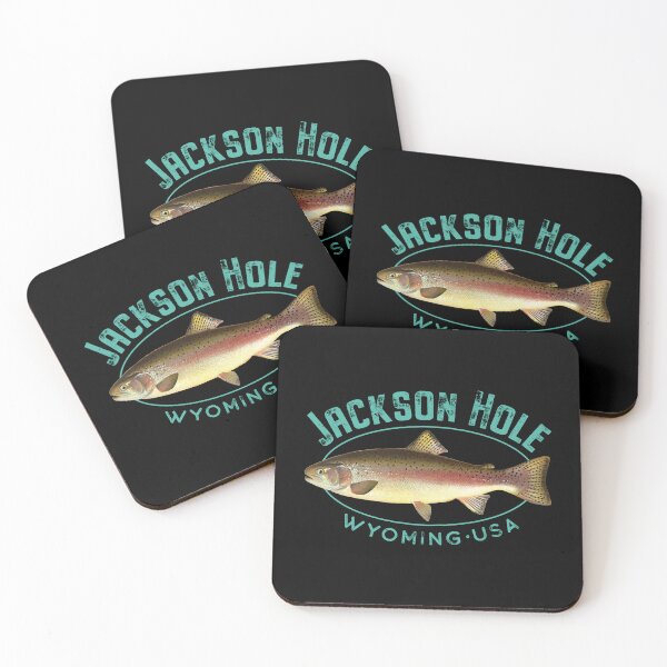 Artikelvorschau, Jackson Hole Wyoming Forellenangeln Design entworfen und verkauft von Futurebeachbum.
