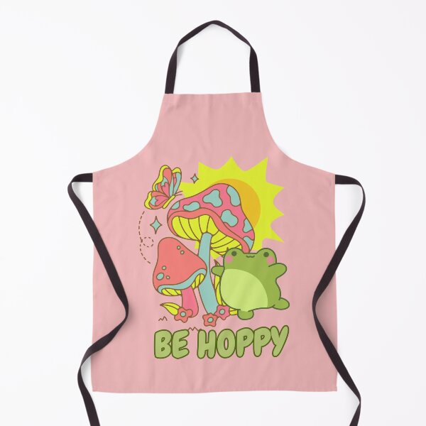 Item preview, Be hoppy kawaii frog and mushroom designed and sold by BigfeetLittlepaws.