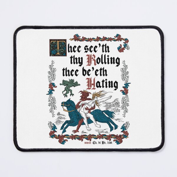 Item preview, They See Me Rollin - Vintage English Medieval Manuscript designed and sold by Nemons.