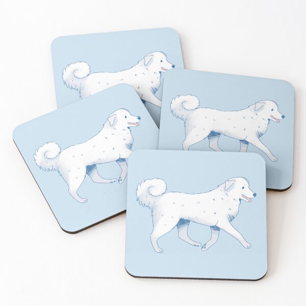 Item preview, Cute Akbash Dog Illustration - Adorable Guardian Dog Art designed and sold by Yaragold.