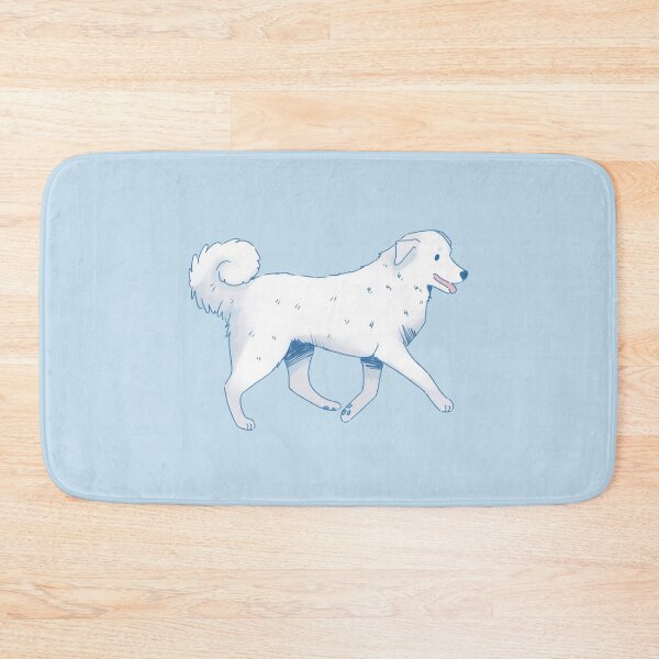 Item preview, Cute Akbash Dog Illustration - Adorable Guardian Dog Art designed and sold by Yaragold.
