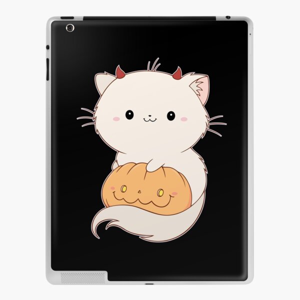 Kitty du diable avec une citrouille d'Halloween Skin adhésive iPad