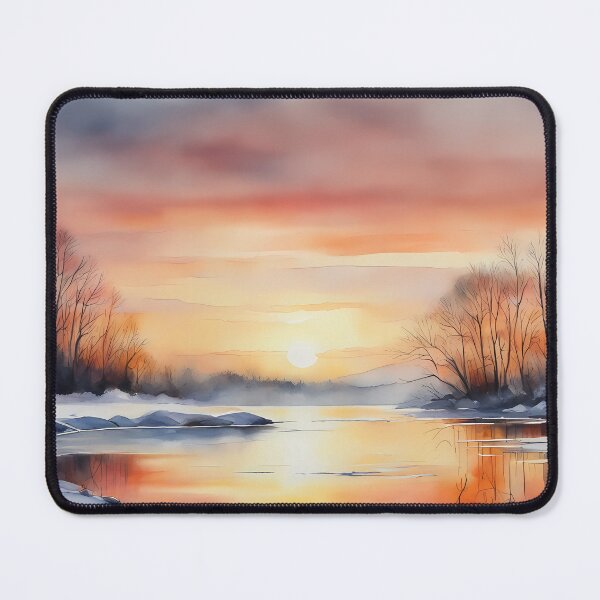 Item preview, Winter Sunrise over Silent River designed and sold by CalmnessbyChoice.