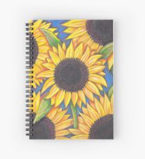Sonnenblumen Spiralblock