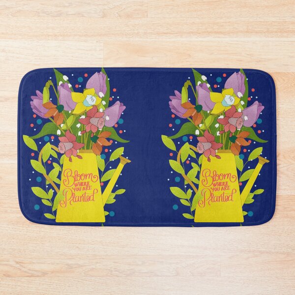 Item preview, Bloom where you planted. Floral design with grain effect designed and sold by itsinnav.