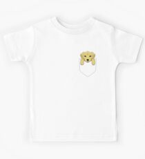 Funny Golden Retriever In Your Pocket Kids Tee