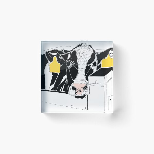 Item preview, Opposite Worlds - Factory Farmed Calf - Vegan Art designed and sold by vernapoppy.