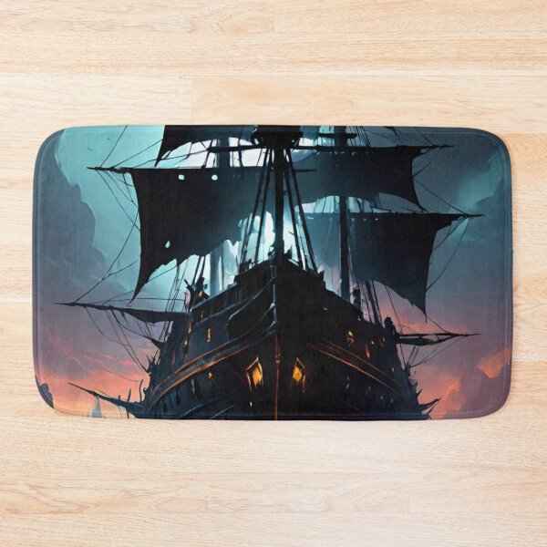 Item preview, ship, ghost, sailboat, sea, boat designed and sold by DonnaBlankaArt.