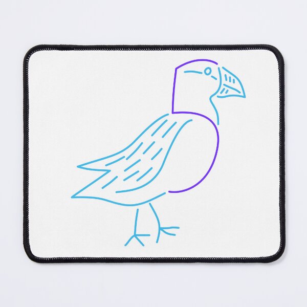 Item preview, Five Puffin in Blue designed and sold by TessaPeartree.