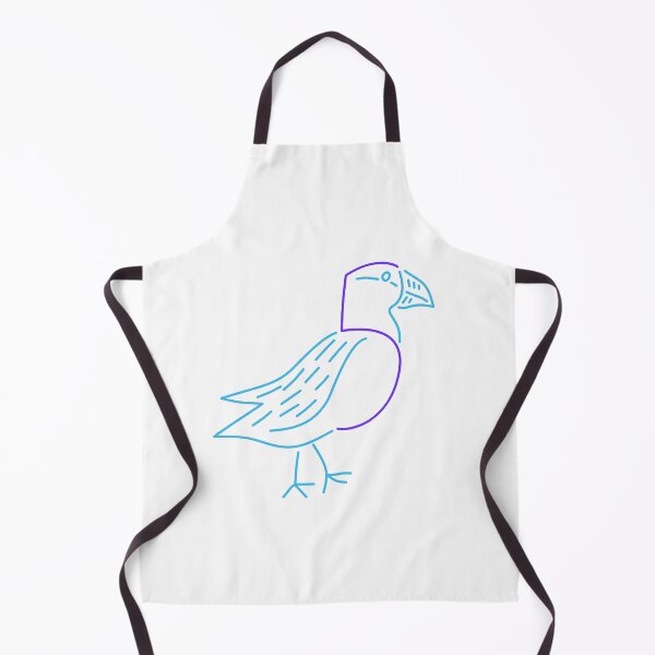 Item preview, Five Puffin in Blue designed and sold by TessaPeartree.