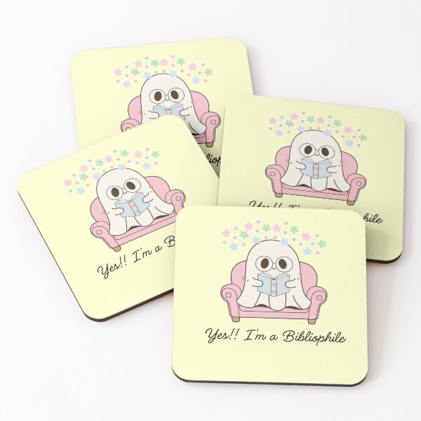 Item preview, Cute Ghost Reading Book | Bibliophile Design designed and sold by Moonlit-Magic.