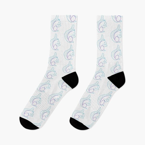 Item preview, Six Squirrel in Blue designed and sold by TessaPeartree.