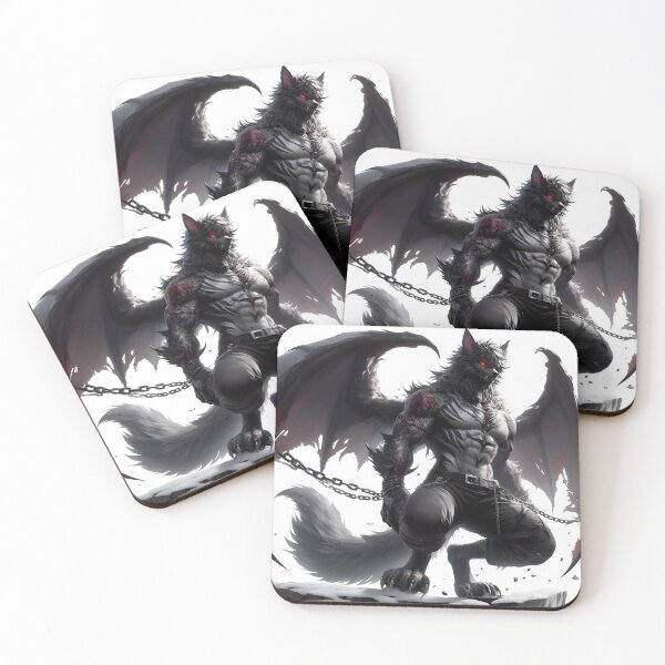 Item preview, Werewolf with Dragon Wings designed and sold by GalleryBrisArt.