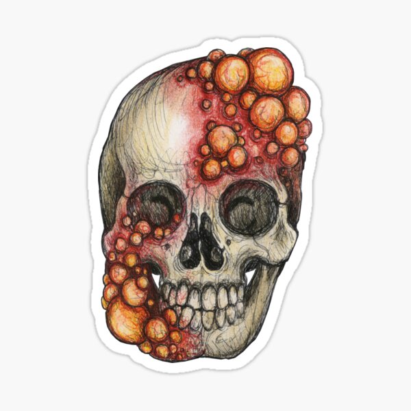 Skull Blisterous Sticker