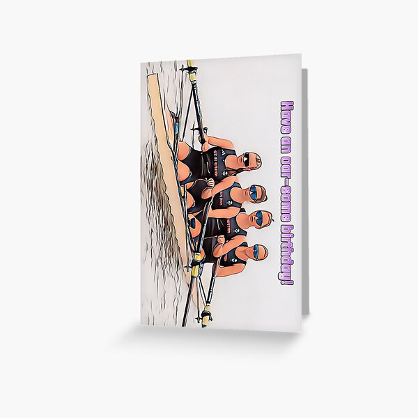 Item preview, Have an oar-some birthday, Olympic rowers birthday card designed and sold by JustforLaughs1.