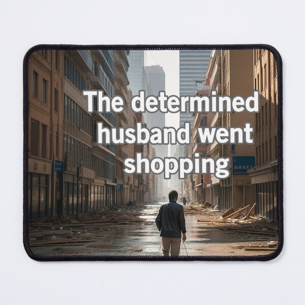Item preview, The Determined Husband Went Shopping designed and sold by Surreallytee.
