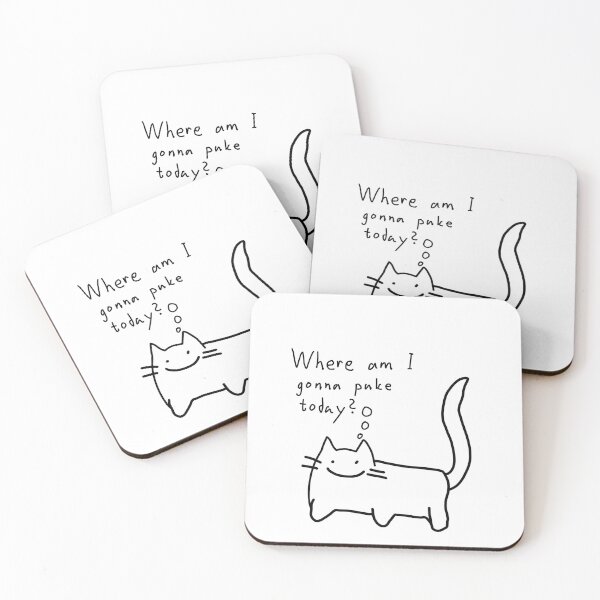 Item preview, Autistic cat, where am I gonna puke today? designed and sold by kitty-kingdom.