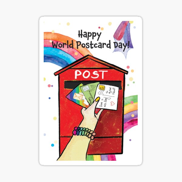 Item preview, Happy World Postcard Day! designed and sold by Salomėja Misė.
